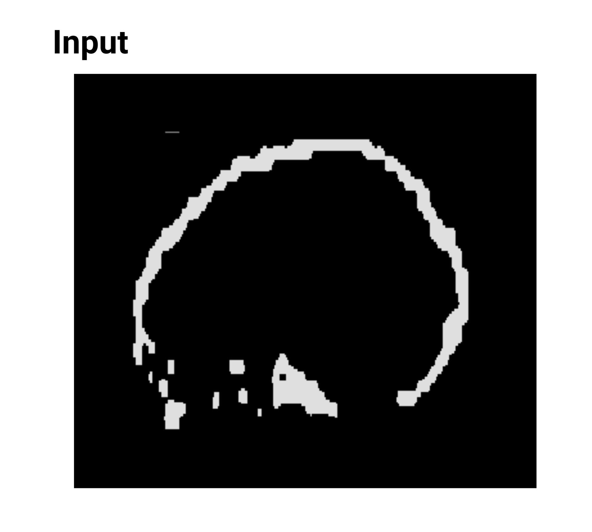 Skull shape super-resolution example
